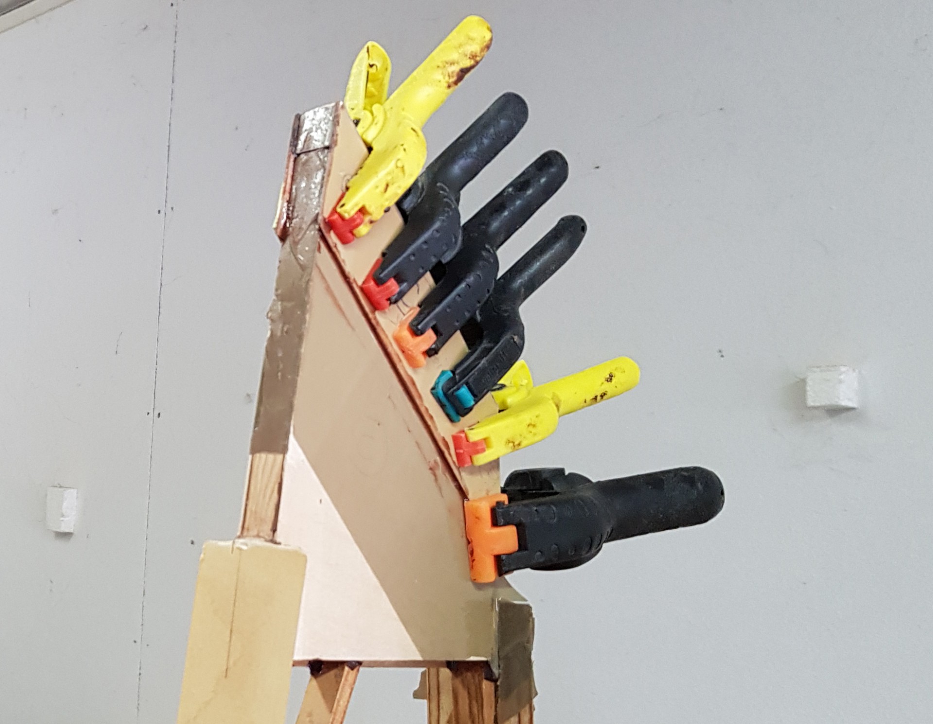 Collage vu côté extrados.