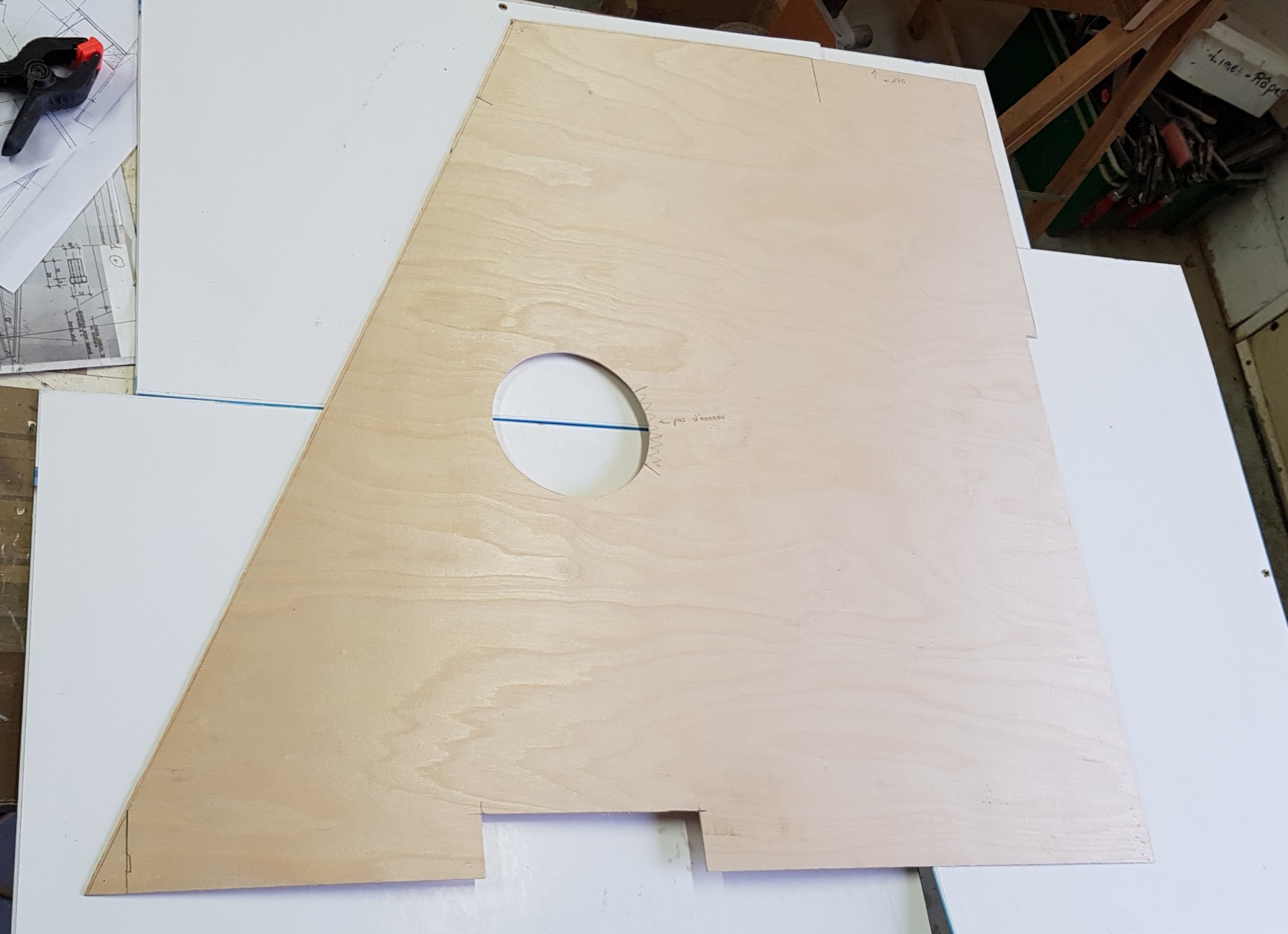 Panneau d'intrados gauche.