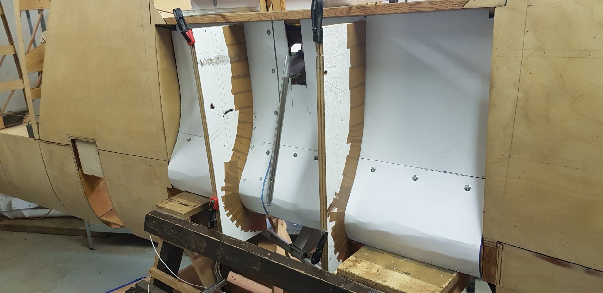 Gabarit carton pour assise de siège