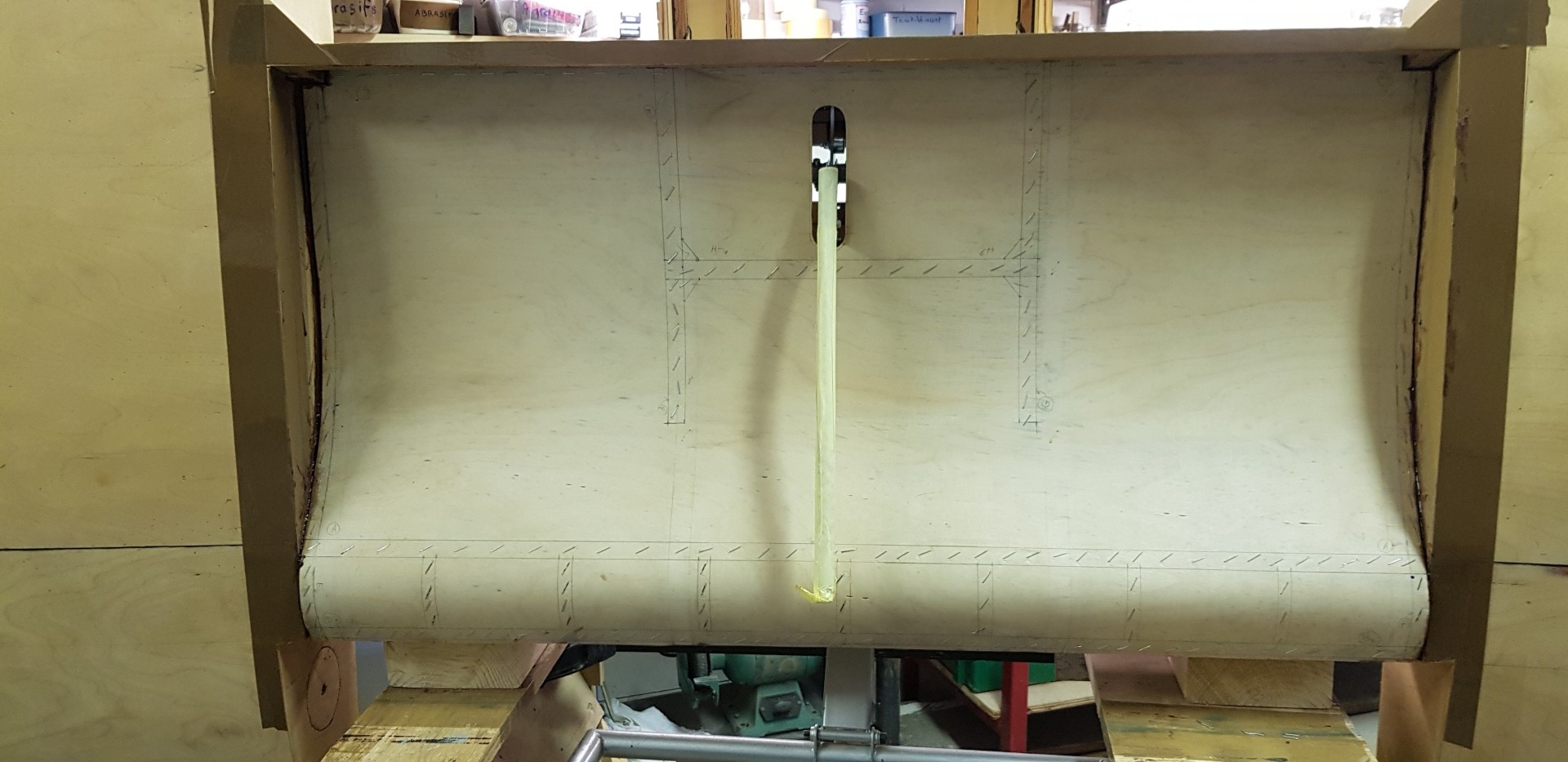 Collage première couche de cp.