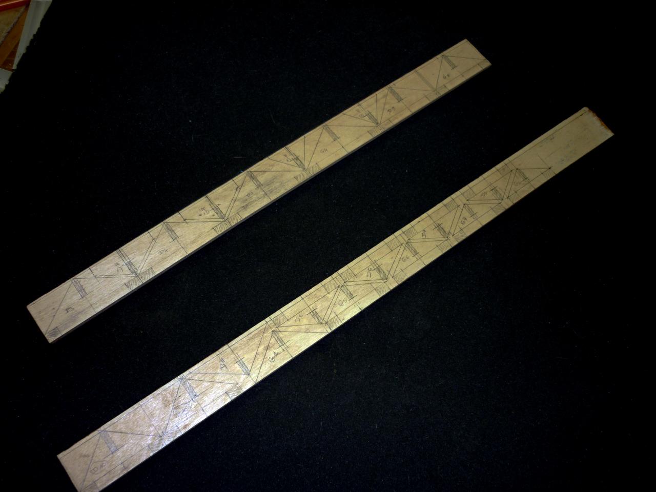 Ames  en cp pour fentes d'air d'ailerons.