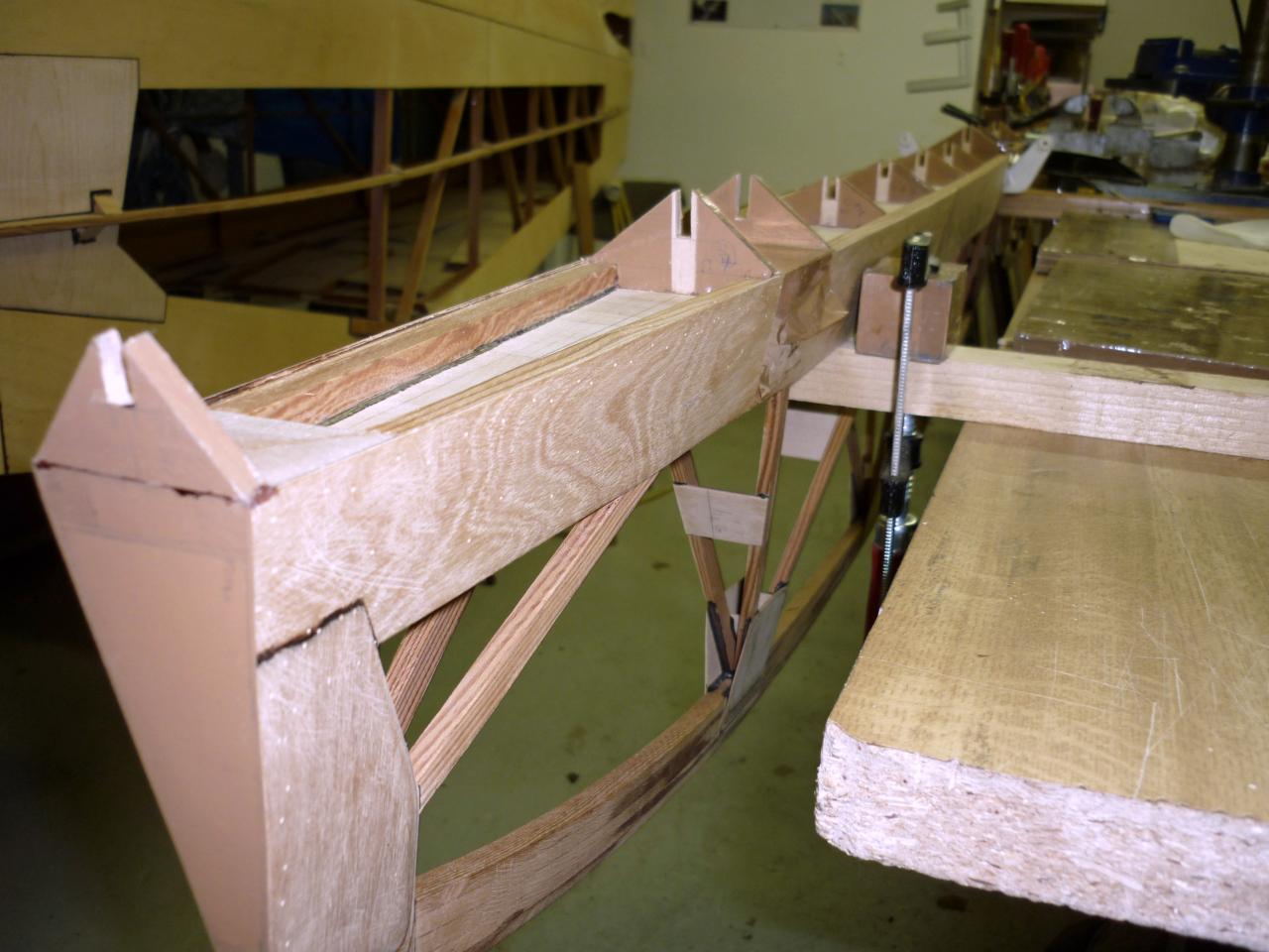 Supports de lisses après collage.