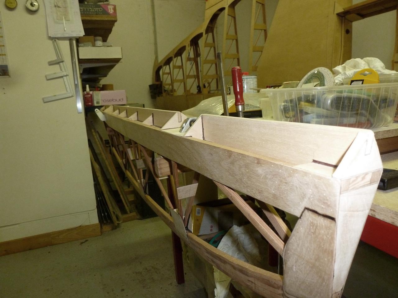 Les lisses de fentes d'air après finition.